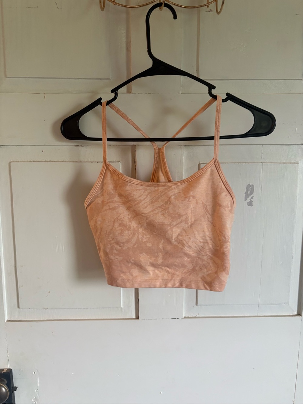 aerie Peach Jacquard Seamless Tank Top